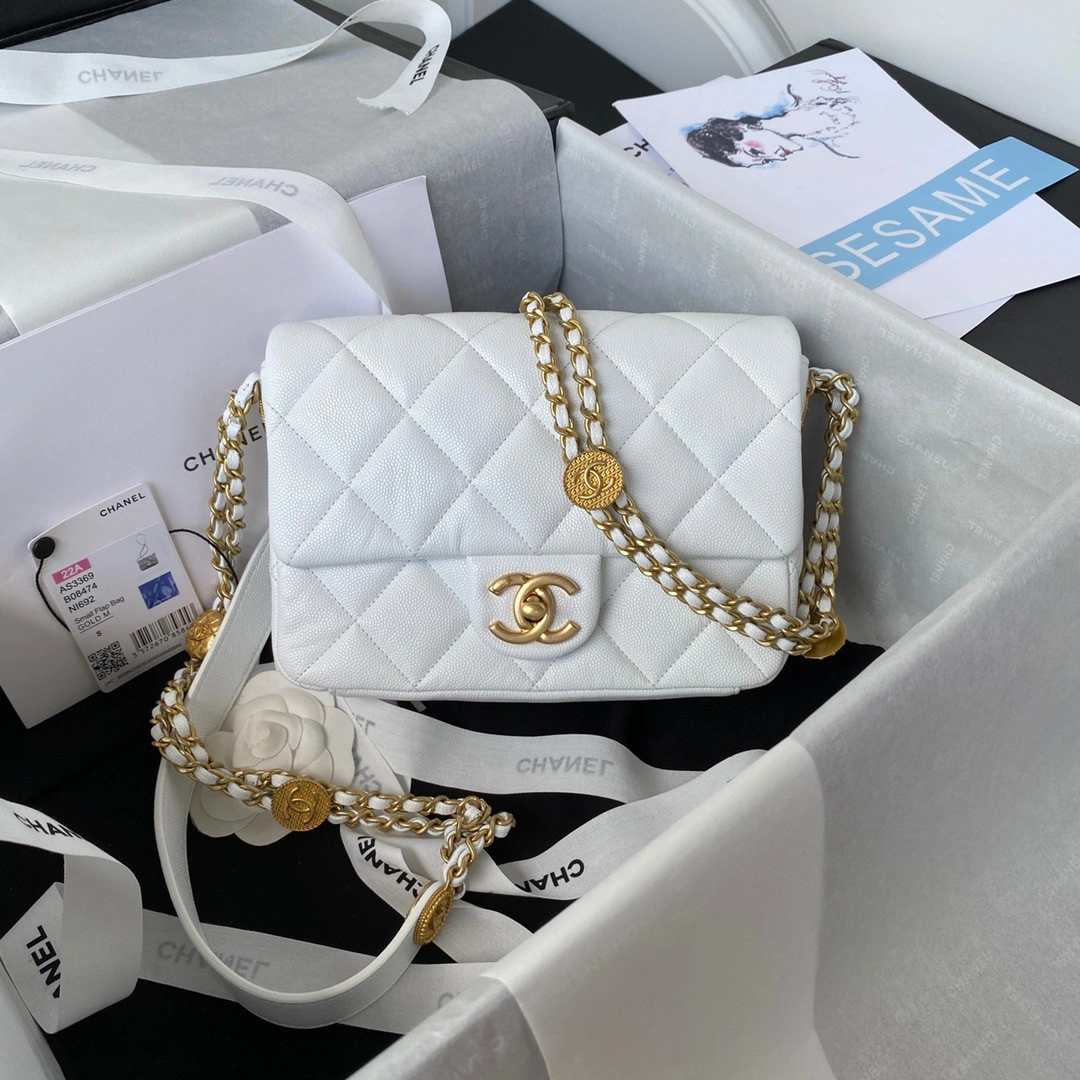 Popular CHANEL SMALL FLAP BAG 454