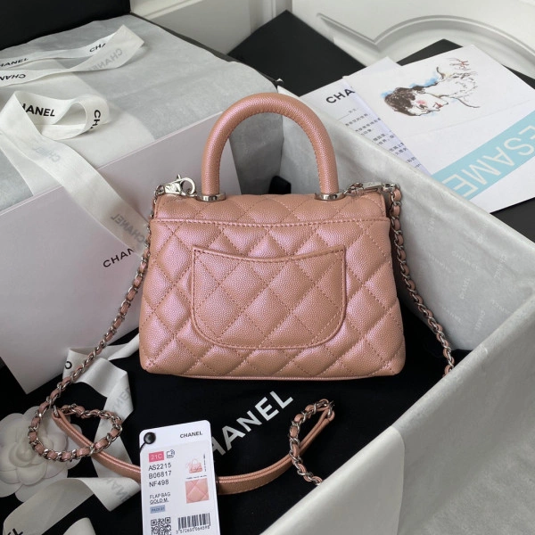 CHANEL MINI FLAP BAG WITH TOP HANDLE Trendy 1011 - Image 3