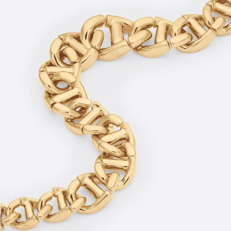 Affordable 8513 Dior CD Navy Necklace Metal Gold - Image 3