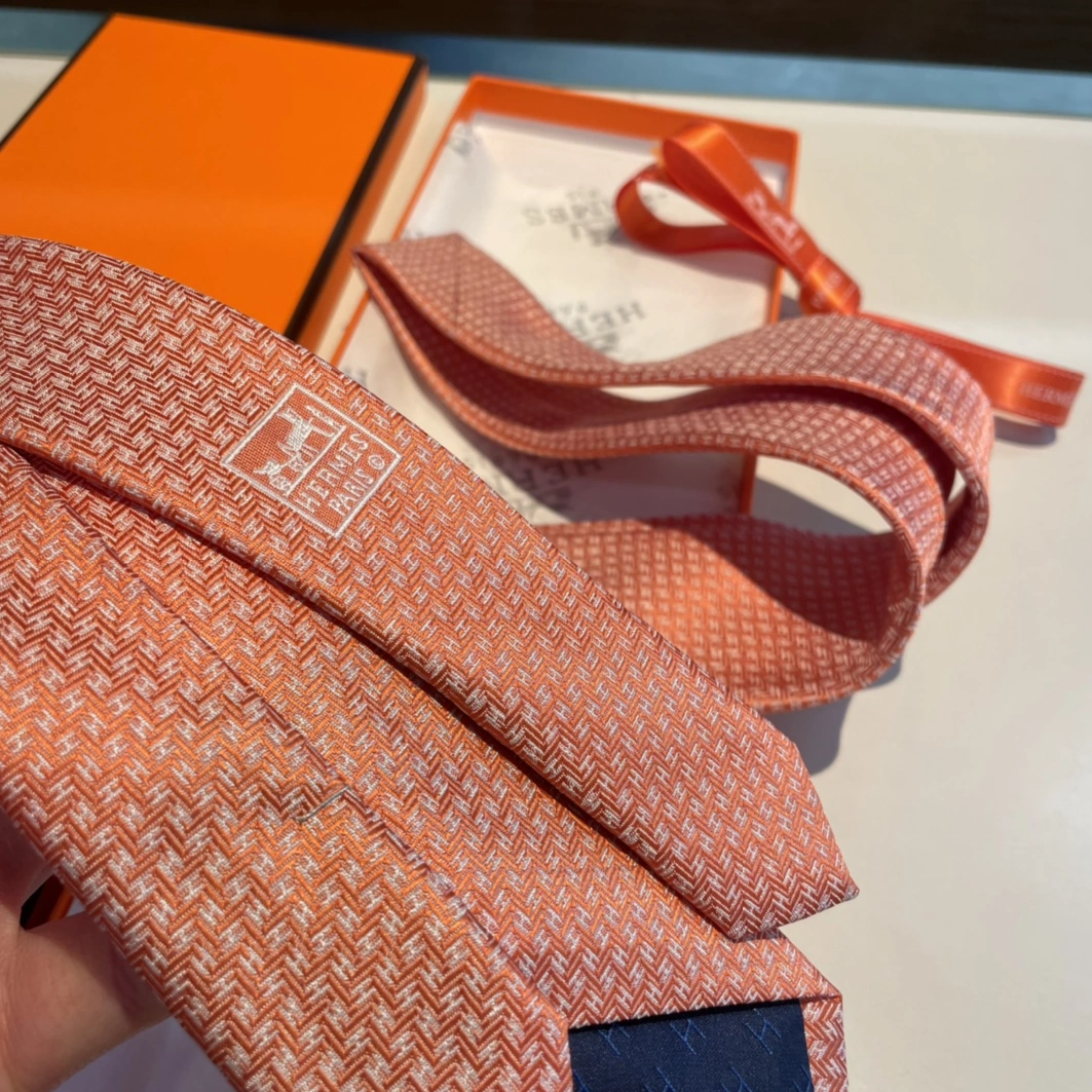 Breathable 8104 Hermes Necktie For Men - Image 5