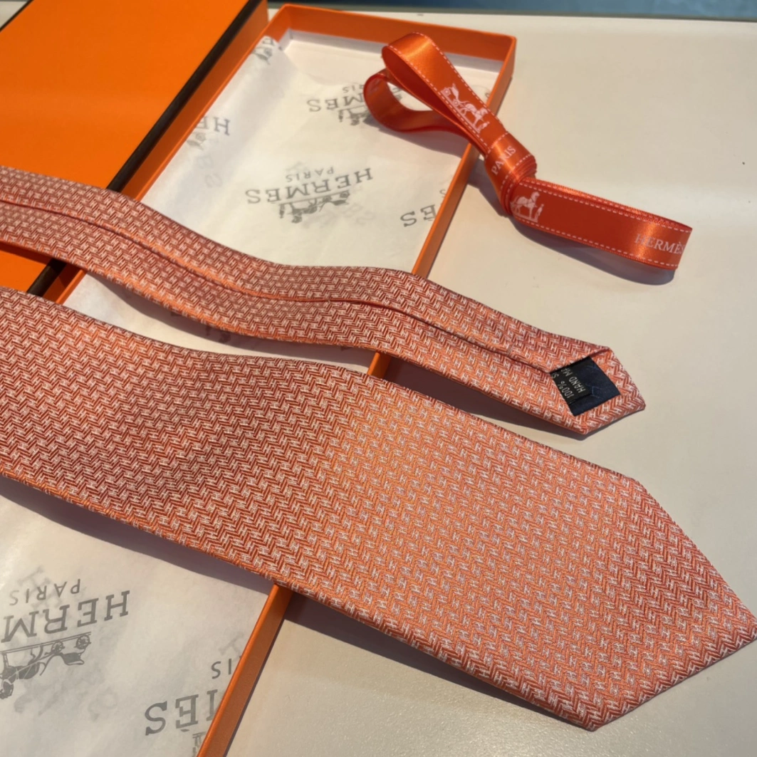 Breathable 8104 Hermes Necktie For Men - Image 6
