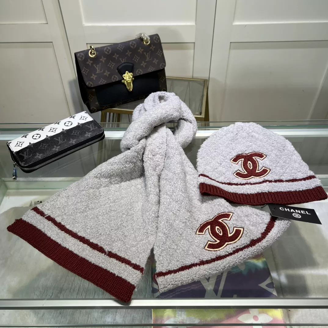 Chanel Hat and Scarf Set Reliable 2534