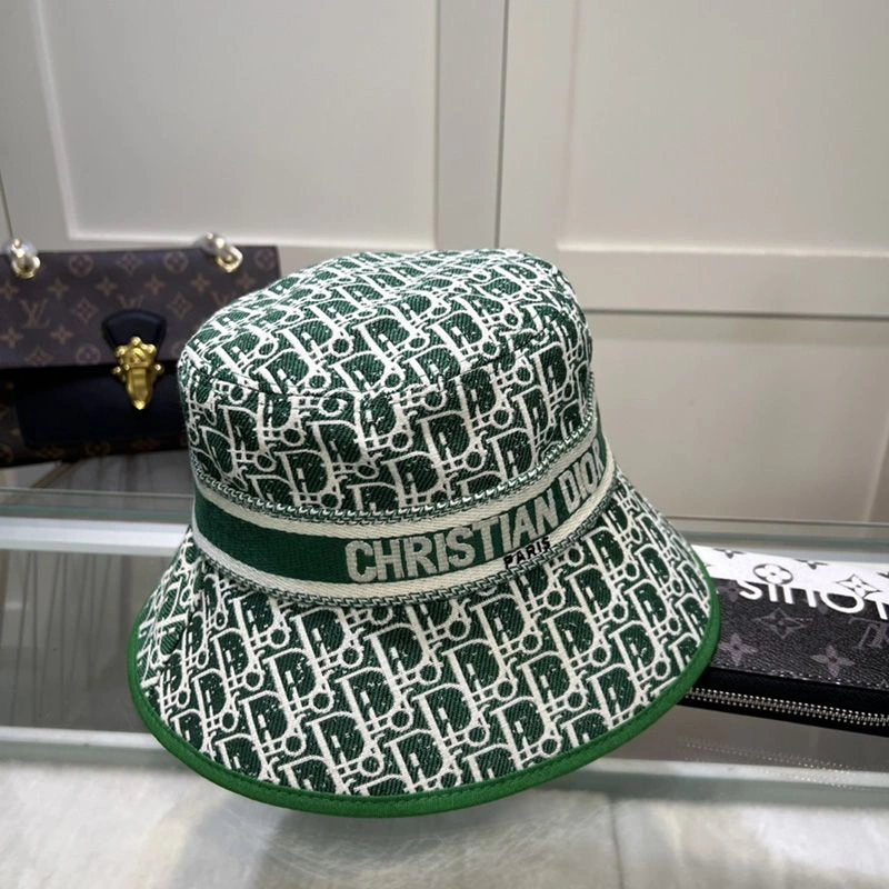 Christian Dior Bucket Hat D-Oblique Motif Canvas Green GoAnywhere 1861 - Image 3