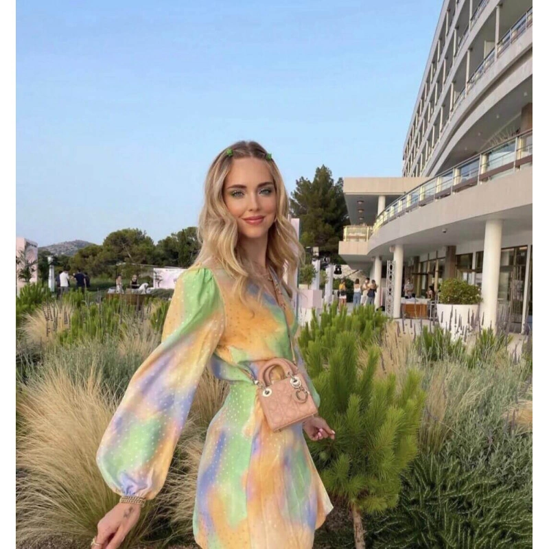 Removable Christian Dior Micro Lady Dior Bag Pink Cannage Lambskin - Image 4