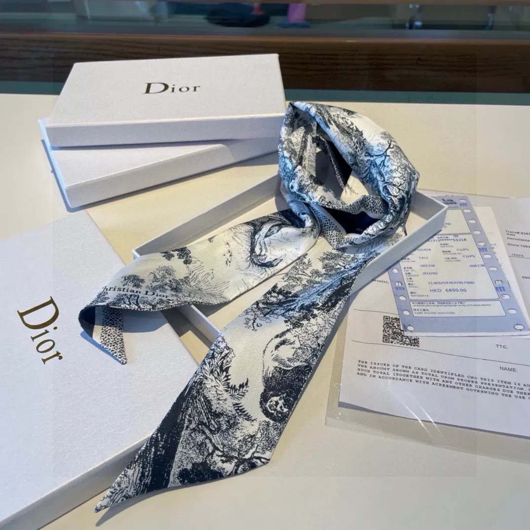 Christian Dior Silk Scarf DailyWear 4440