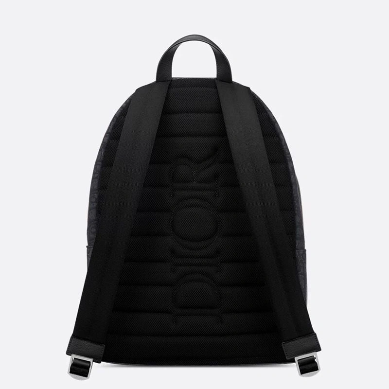 DailyWear 7312 Dior Rider Backpack In Oblique Motif Canvas Black - Image 3