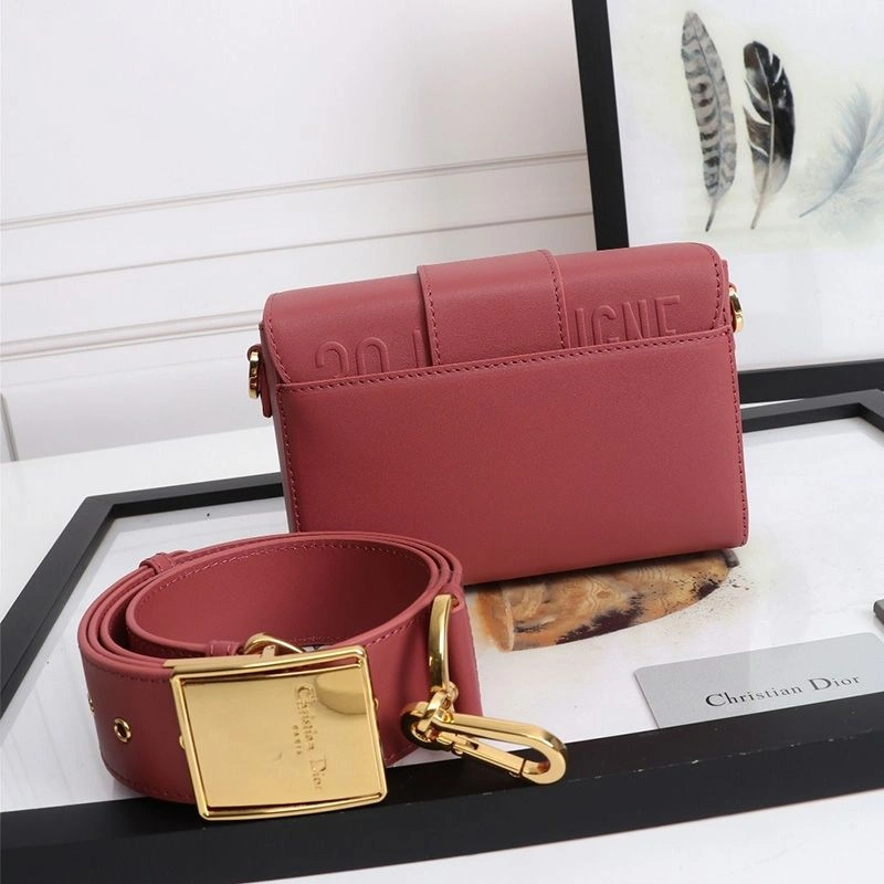 Dior 30 Montaigne Box Bag In Calfskin Rose DailyWear 295 - Image 3