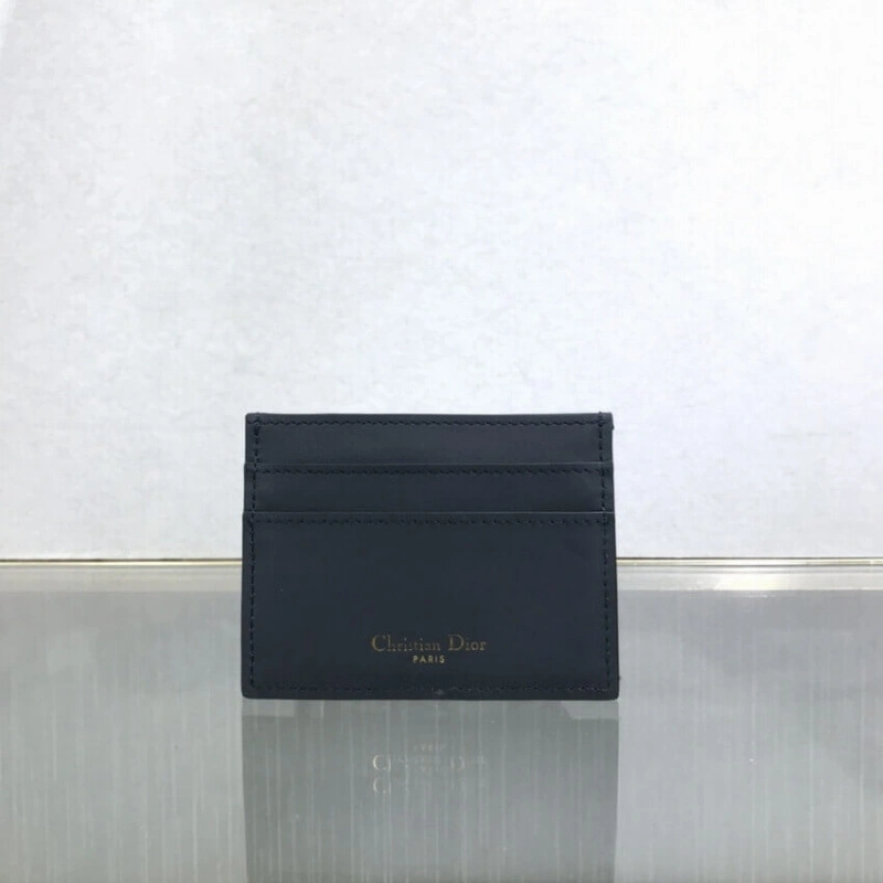 1 patch p Dior 30 Montaigne Flat Card Holder Blue Oblique Jacquard - Image 6