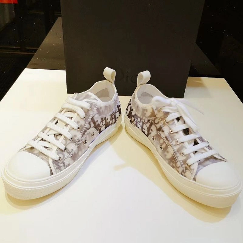 Dior B23 Sneakers Unisex Oblique Motif Canvas Khaki Popular 9616 - Image 3