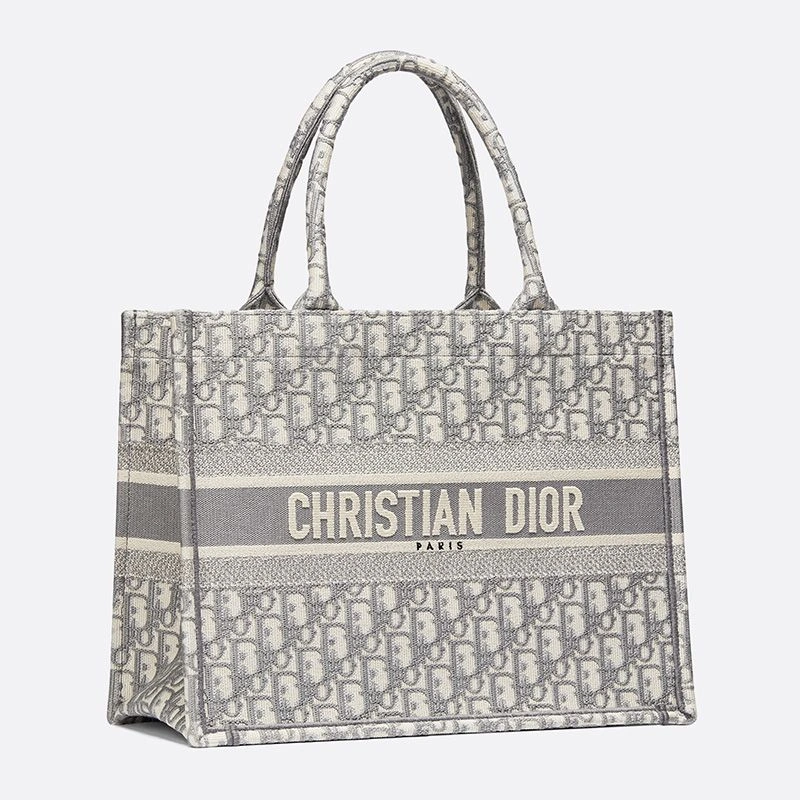 Dior Book Tote In Oblique Motif Canvas Grey GoAnywhere 8294 - Image 3