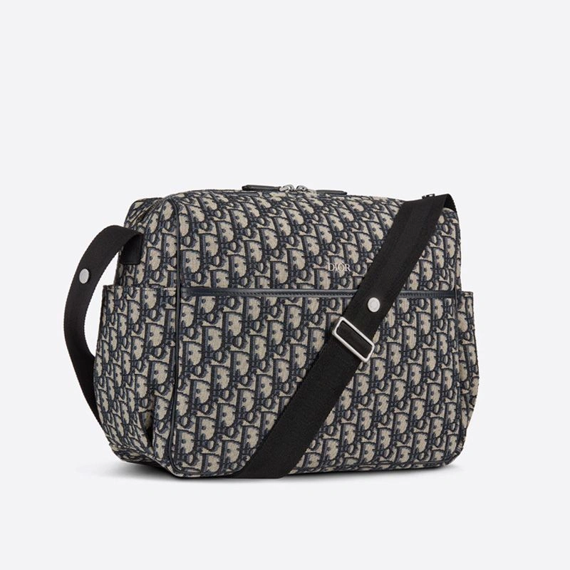 Dior Changing Bag Oblique Motif Canvas Blue Fashionable 5393 - Image 3