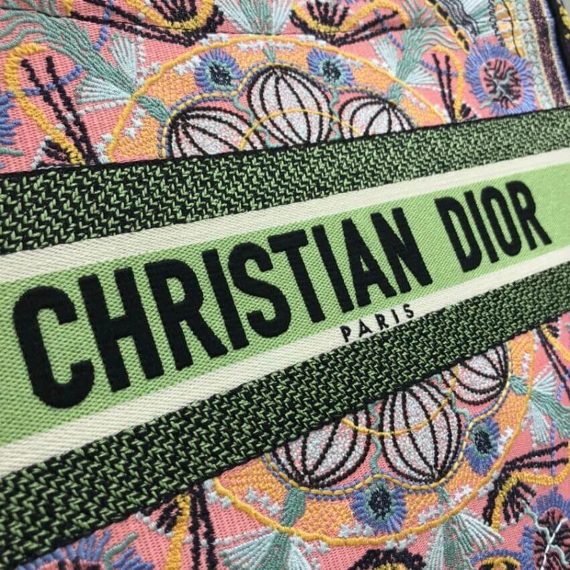 The Dior B Dior Small Book Tote Multicolor In Lights Embroidery - Image 4