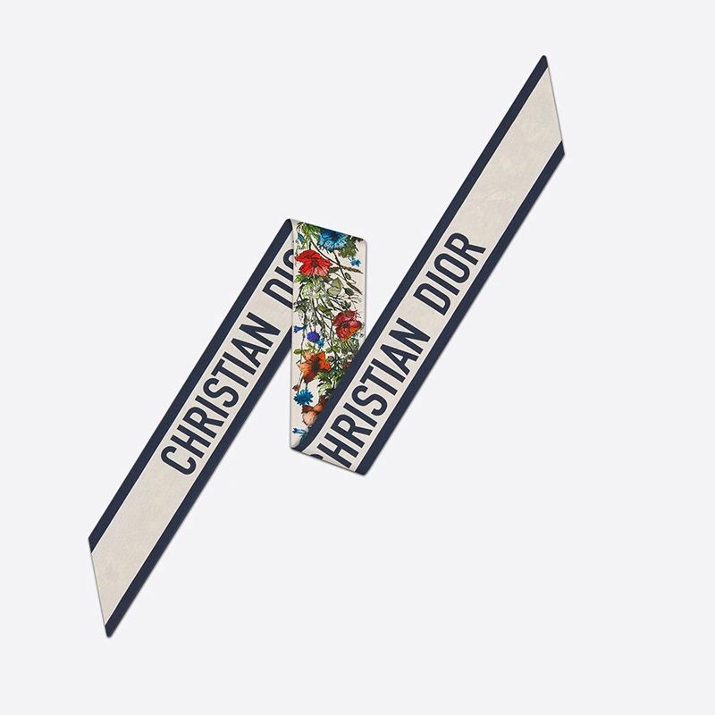 GoodFit 8331 Dior Mitzah Twill D-Millefiori Motif Silk White - Image 3