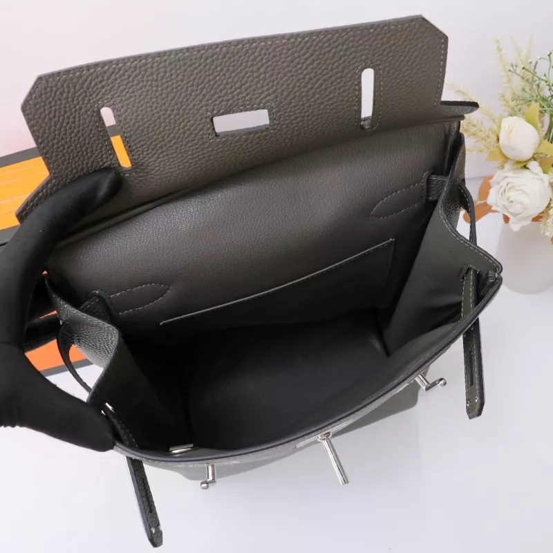 Hermes AAA Quality Messenger Bags In Gray For Unisex Trendsetting 3728 - Image 5