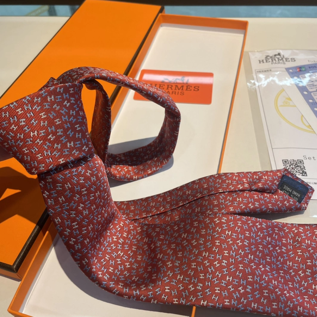 Hermes Necktie For Men BestValue 5282 - Image 3