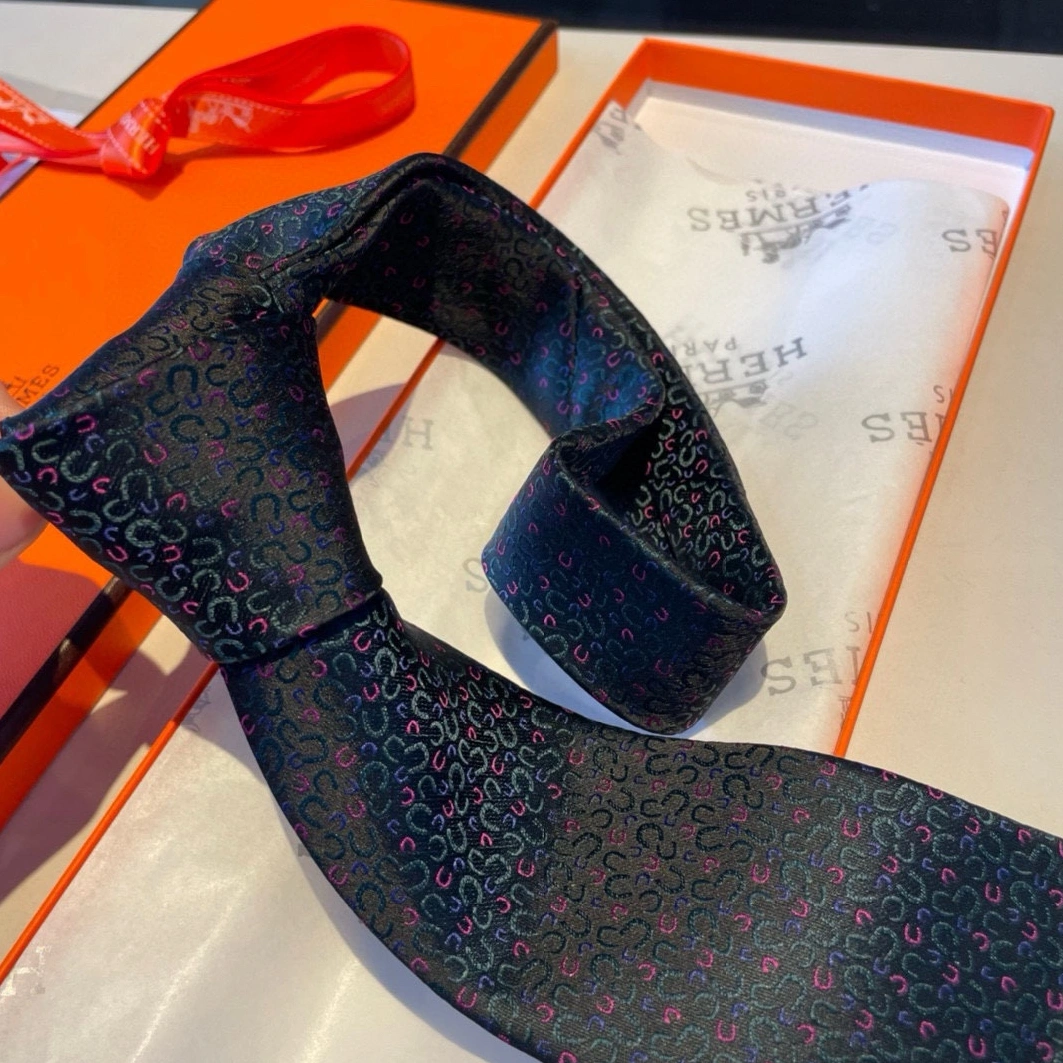 Hermes Necktie For Men Comfortable 7107 - Image 3