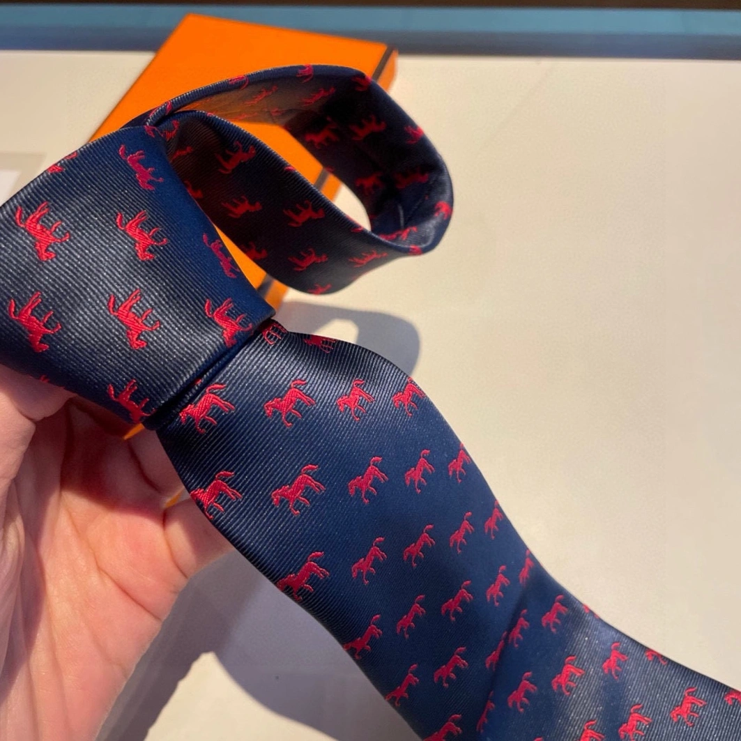 Hermes Necktie For Men Durable 9219 - Image 3