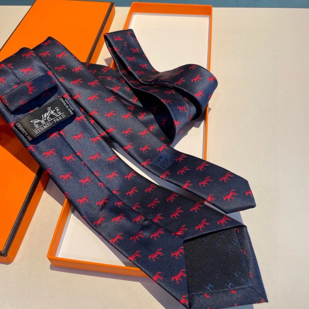 Hermes Necktie For Men Durable 9219 - Image 4