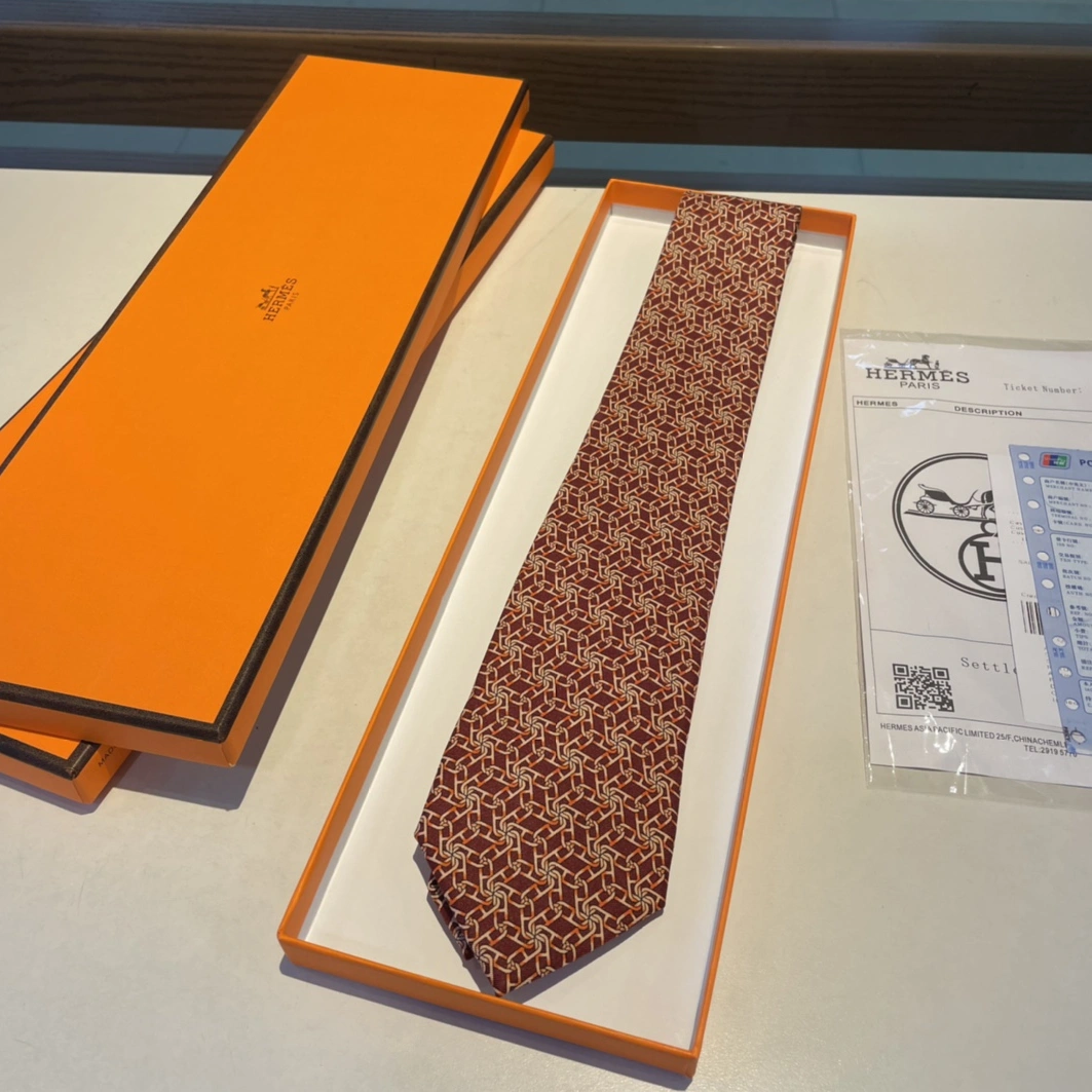 Hermes Necktie For Men TopPick 3935 - Image 7