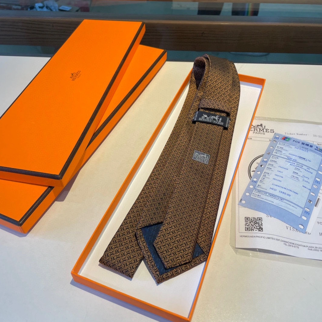Hermes Necktie For Men WellDesigned 2113 - Image 6