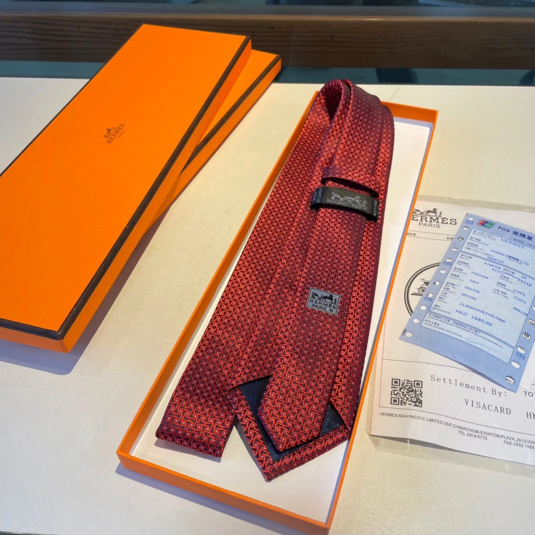 HighQuality 1017 Hermes Necktie For Men - Image 6