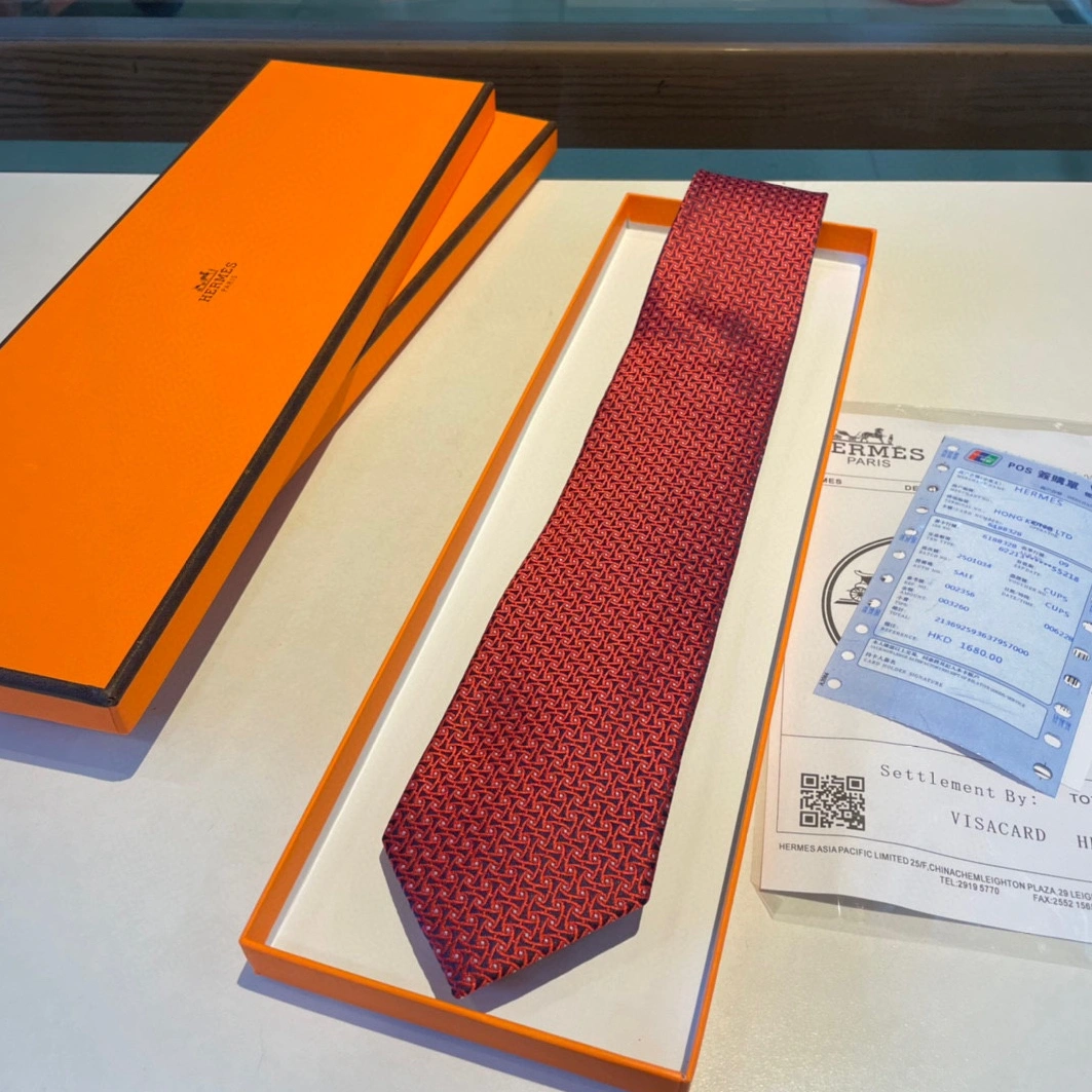 HighQuality 1017 Hermes Necktie For Men - Image 7
