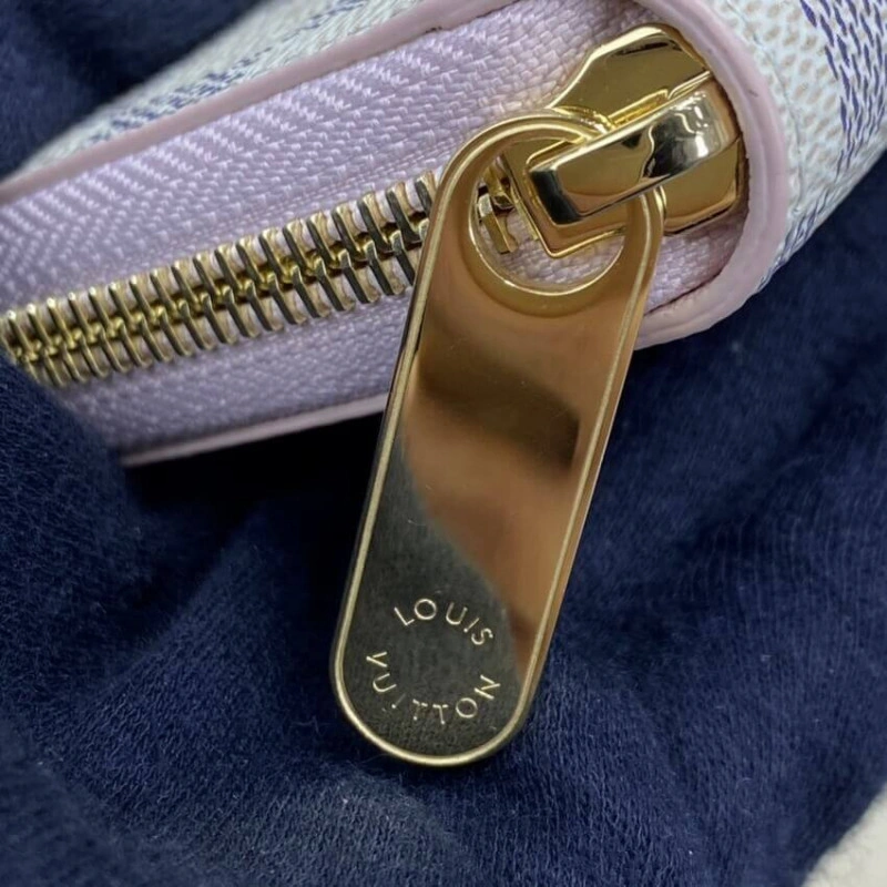 Damier Az Louis Vuitton Damier Azur Zippy Wallet Pink - Image 6