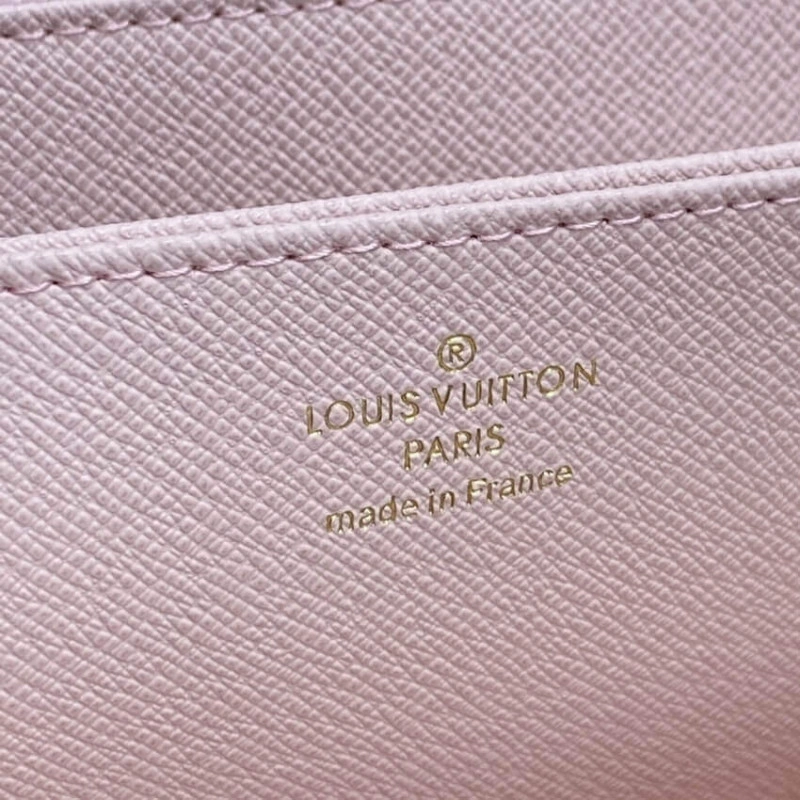 Damier Az Louis Vuitton Damier Azur Zippy Wallet Pink - Image 9