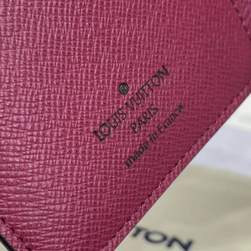 Cowhidele Louis Vuitton Damier Ebene Juliette Wallet Bordeaux - Image 9