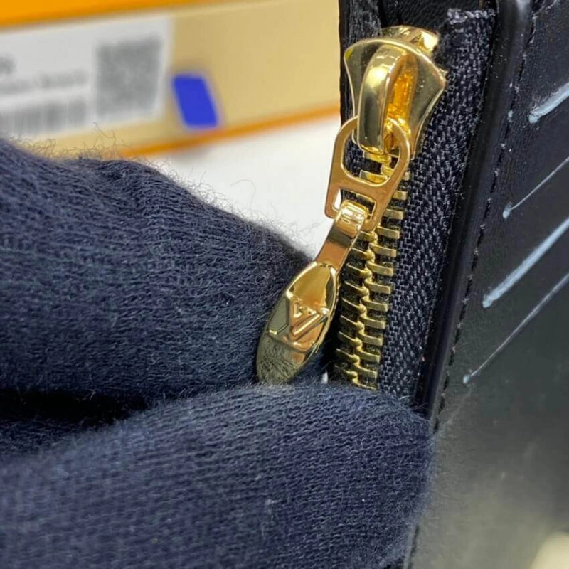 Golden co Louis Vuitton Flower Compact Wallet Black - Image 8