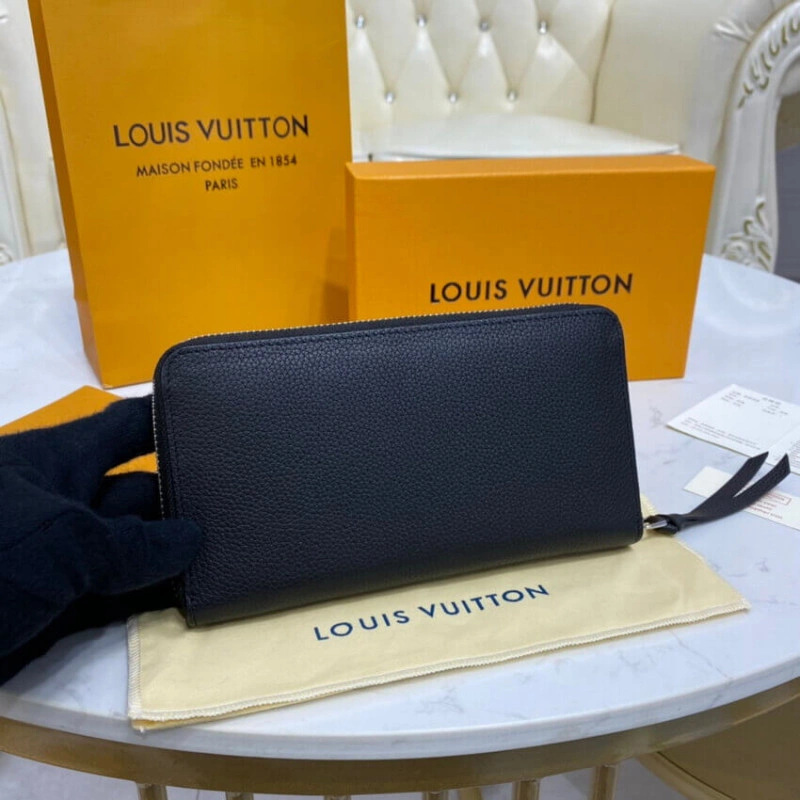 The Zippy Louis Vuitton Lockme Zippy Wallet Black - Image 3