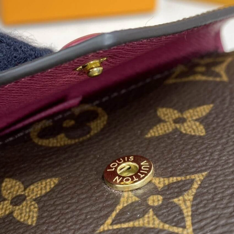 Grained c Louis Vuitton Monogram Canvas Victorine Wallet Fuchsia - Image 7