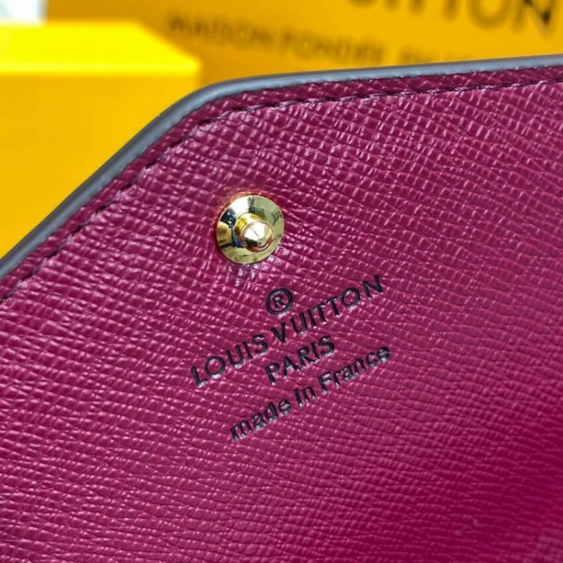Press stu Louis Vuitton Monogram Cavas Sarah Wallet Fuchsia - Image 9