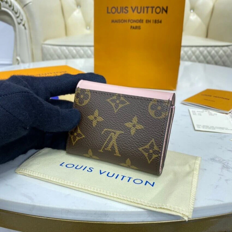 Pressstud Louis Vuitton Monogram Zoe Wallet Pink - Image 3