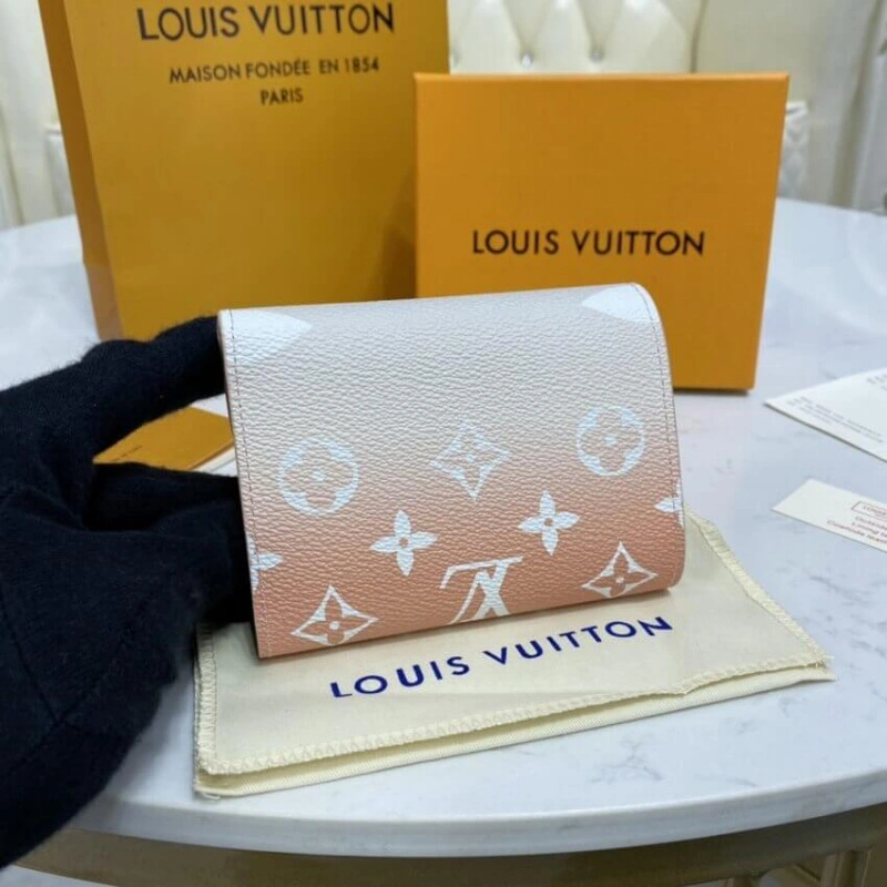 6 credit Louis Vuitton Victorine Wallet Mist Gray - Image 3