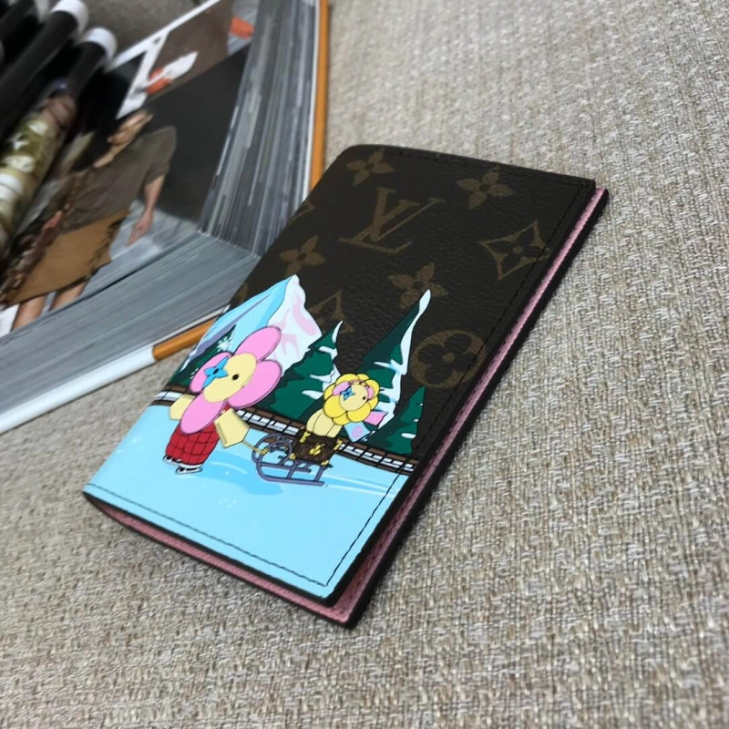 Fashioned Louis Vuitton Vivienne Skating Passport Cover Pink - Image 5