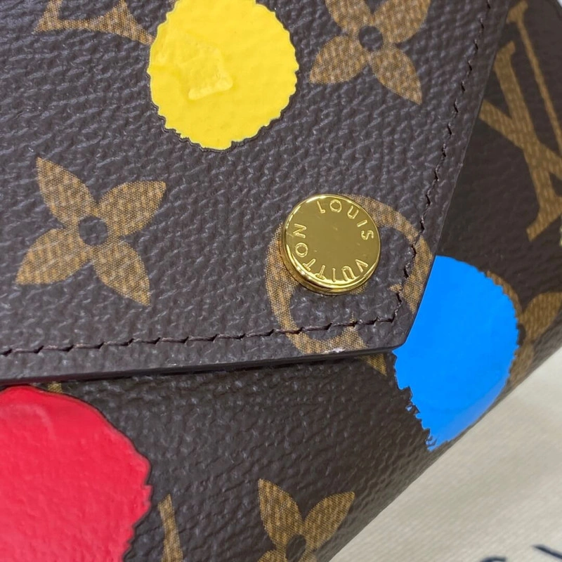 Colorful d Louis Vuitton x Yayoi Kusama Victorine Wallet - Image 5