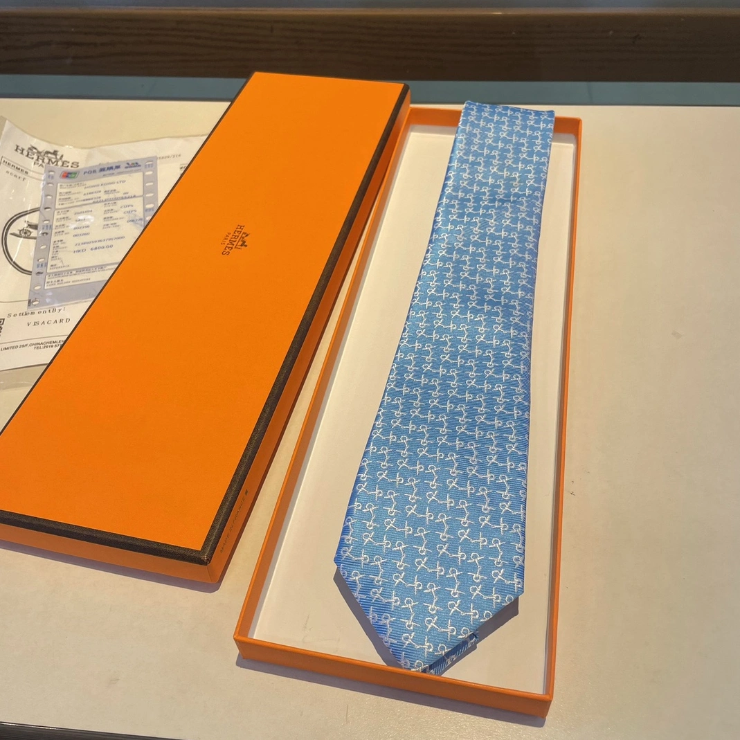 Minimalist 5140 Hermes Necktie For Men - Image 7