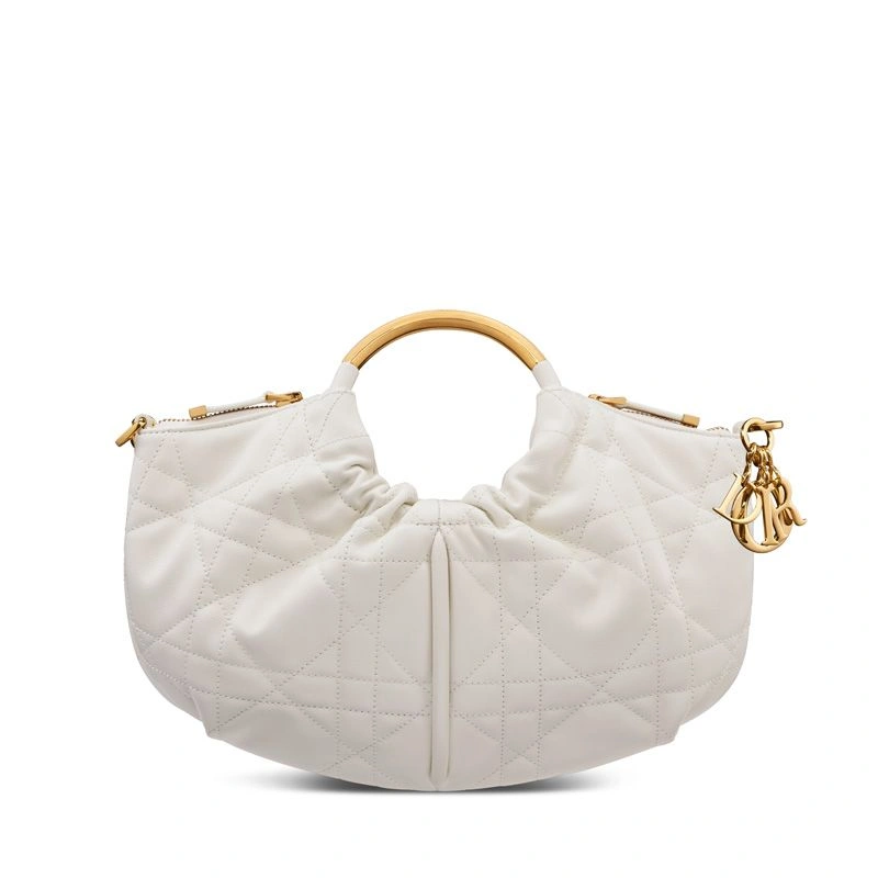 ModernLook 3290 Walk in Dior Purse In Macrocannage Calfskin White - Image 3