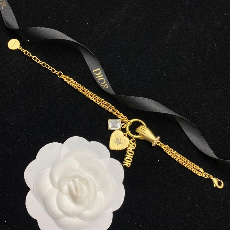 ModernLook 6912 Dior J'ADIOR Bracelet Metal, White Resin Pearl And White Crystals Gold - Image 3