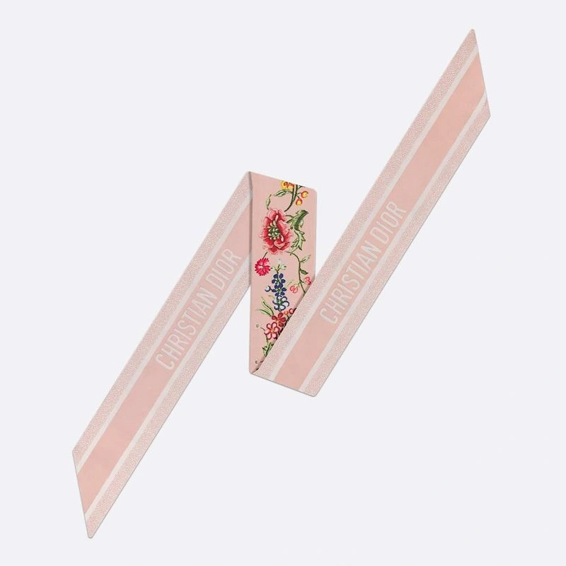 SmartChoice 3426 Dior Mitzah Twill Petites Fleurs Motif Silk Pink - Image 3