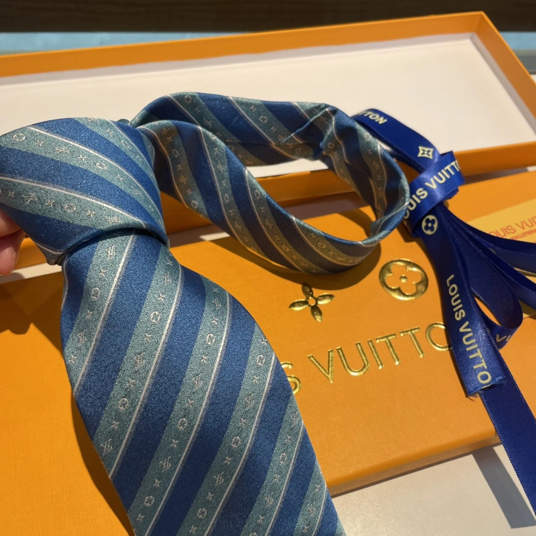 Sophisticated 8889 Louis Vuitton LV Necktie For Men - Image 3