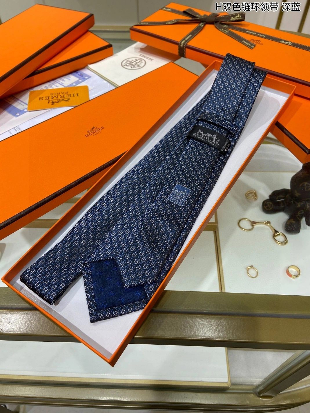 Versatile 6797 Hermes Necktie For Men - Image 3