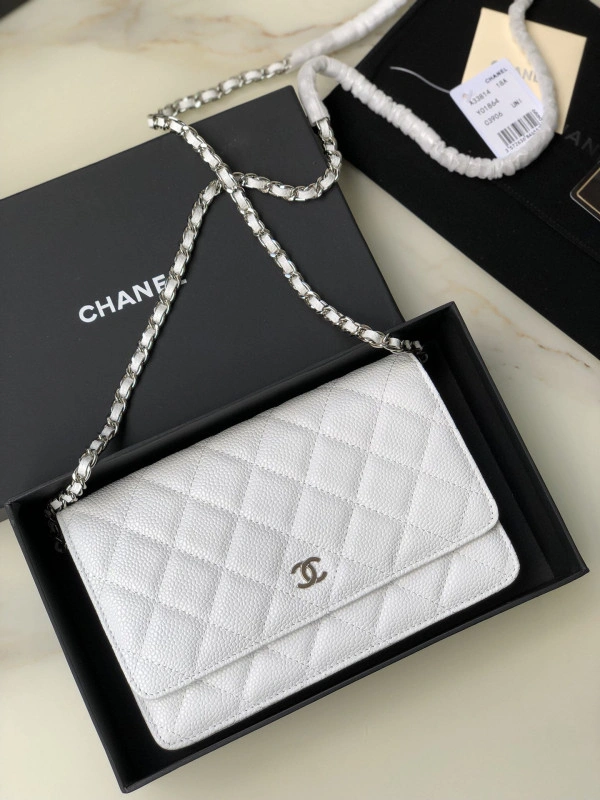 CHANEL CHAIN WALLET CAVIAR DailyWear 1359 - Image 7