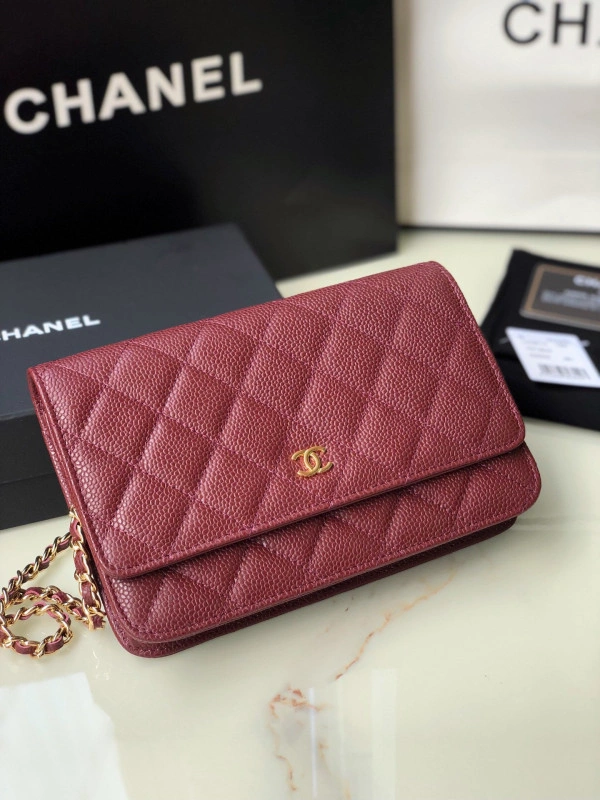 CHANEL CHAIN WALLET CAVIAR Comfortable 1368 - Image 4