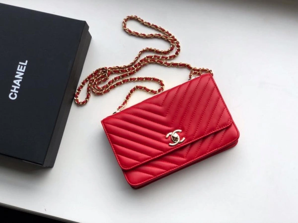 Trendy CHANEL CHAIN WALLET 1393 - Image 9