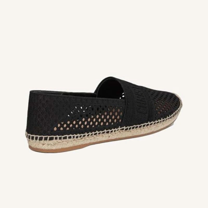 Christian Dior Granville Espadrilles Women Mesh Black - Image 3