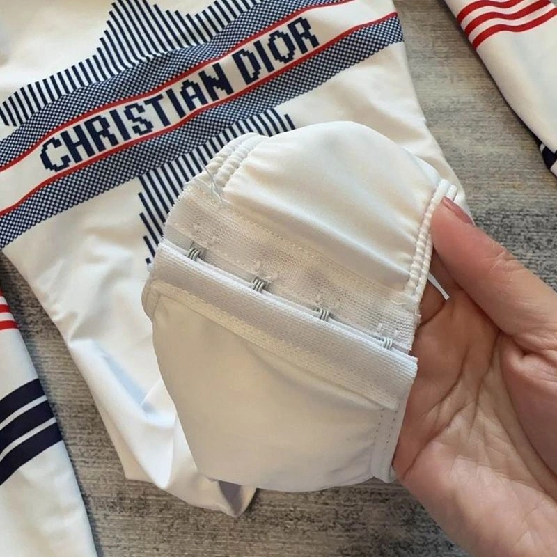 Christian Dior Bodysuit Women DiorAlps Motif Lycra White - Image 3