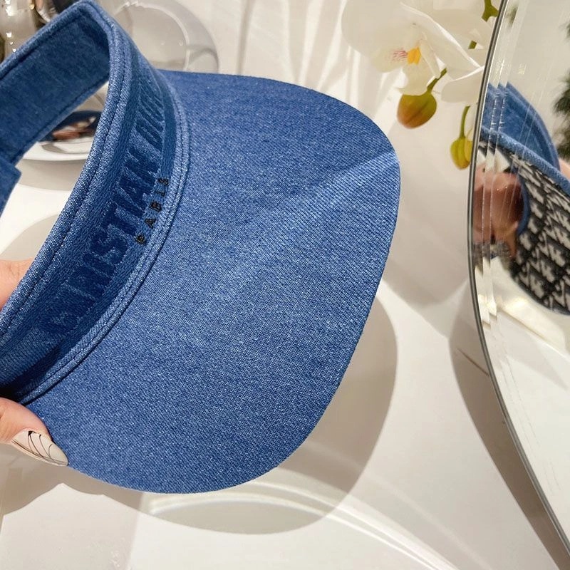 Christian Dior Visor D-Oblique Motif Denim Blue - Image 3