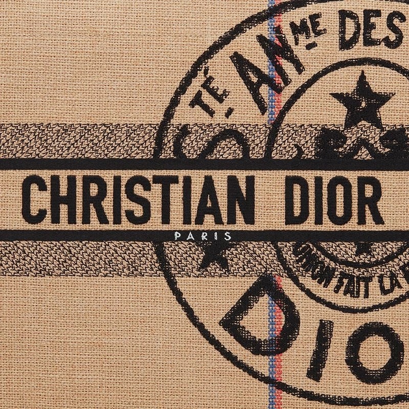 Dior Book Tote Jute Motif Canvas Beige - Image 5